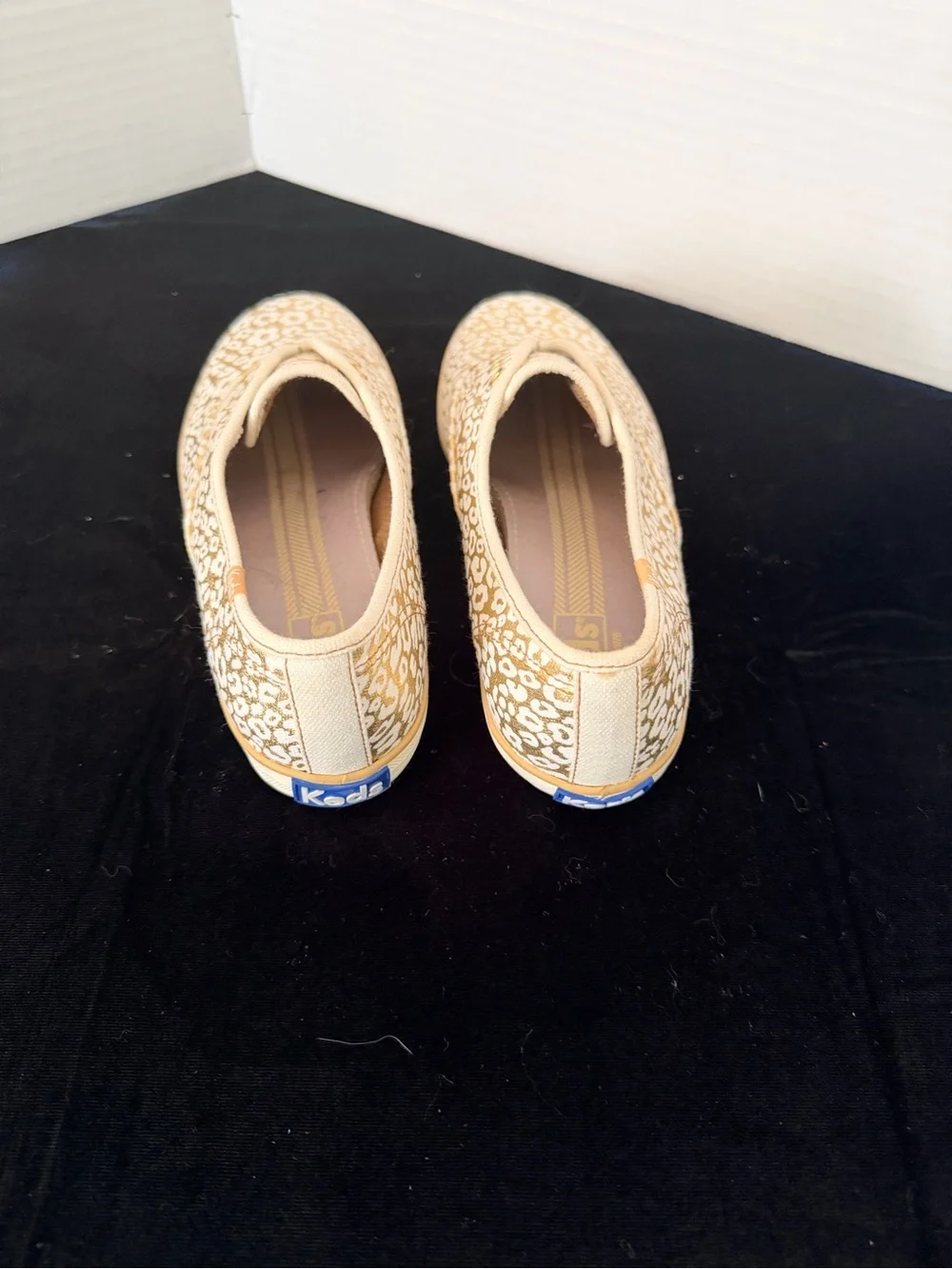 Keds Women's Gold Floral Slip-On Sneakers